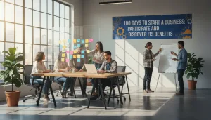 participez à '100 jours pour entreprendre' et découvrez les avantages uniques pour lancer et réussir votre projet entrepreneurial en seulement 100 jours.