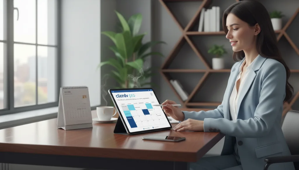 découvrez clicrdv pro, la solution efficace pour gérer vos rendez-vous en ligne simplement et rapidement. optimisez votre organisation et améliorez la prise de rendez-vous dÚs aujourd'hui.